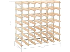 Best vidaXL Weinregal für 42 Flaschen Massivholz Kiefer