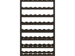 Sale vidaXL Weinregal für 56 Flaschen Schwarz Massivholz Kiefer