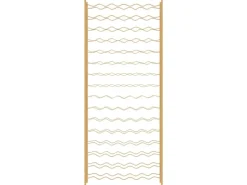 Sale vidaXL Weinregal für 96 Flaschen Golden Metall