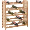 Online vidaXL Weinregal für 25 Flaschen Nussbaumholz Massiv 63x25x73 cm