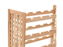 Online vidaXL Weinregal für 25 Flaschen Nussbaumholz Massiv 63x25x73 cm