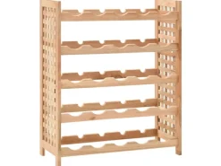 Online vidaXL Weinregal für 25 Flaschen Nussbaumholz Massiv 63x25x73 cm