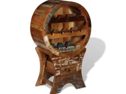 Hot vidaXL Weinregal für 10 Flaschen Altholz Massiv