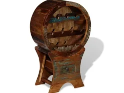 Hot vidaXL Weinregal für 10 Flaschen Altholz Massiv