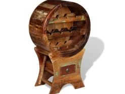 Hot vidaXL Weinregal für 10 Flaschen Altholz Massiv