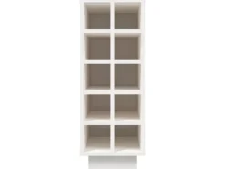 vidaXL Weinregal Weiß 23x34x61 cm Massivholz Kiefer