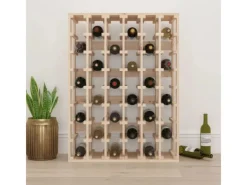 vidaXL Weinregal 70x33x94 cm Massivholz Kiefer