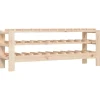 Hot vidaXL Weinregal 109,5x30x42 cm Massivholz Kiefer