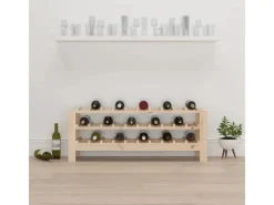 Hot vidaXL Weinregal 109,5x30x42 cm Massivholz Kiefer