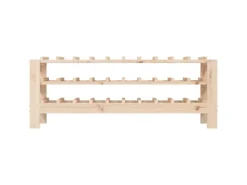 Hot vidaXL Weinregal 109,5x30x42 cm Massivholz Kiefer