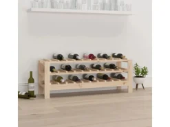 Hot vidaXL Weinregal 109,5x30x42 cm Massivholz Kiefer