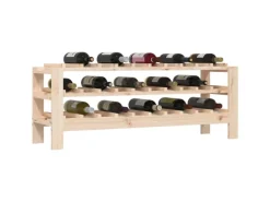 Hot vidaXL Weinregal 109,5x30x42 cm Massivholz Kiefer