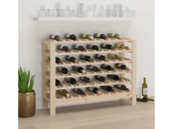 New vidaXL Weinregal 109,5x30x82 cm Massivholz Kiefer