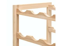 vidaXL Weinregal Zedernholz 57,5 x 28 x 102 cm