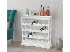 vidaXL Weinschrank Abreu Weiß