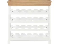 vidaXL Weinschrank Weiß 70 x 22,5 x 70,5 cm MDF