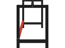 New vidaXL Werkbankgestell Metall 150x57x79 cm Schwarz und Rot