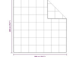 vidaXL Winterbettdecke Weiß 200 x 200 cm Feder 42007654