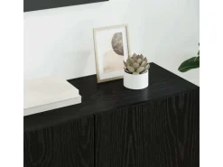 vidaXL Wohnwand 5-Tlg Schwarz Eichen-Optik Holzwerkstoff 3402772