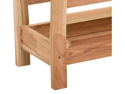 Sale vidaXL Zeitschriftenständer 40x26,5x38,5 cm Massivholz Nussbaum