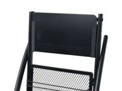 vidaXL Zeitschriftenständer 40 x 32 x 131 cm Schwarz A4