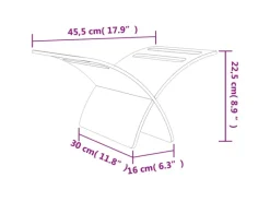 vidaXL Zeitungsständer Holz Freistehend Natur