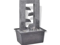 Online vidaXL Zimmerbrunnen mit LED-Licht Polyresin 15,8 x 11,8 x 24 cm