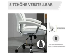Online Vinsetto Bürostuhl mit Wippenfunktion Weiß