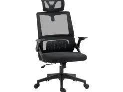 Online Vinsetto Bürostuhl mit Wippfunktion Mesh Schwarz 58L x 61B x 102-119H cm