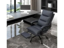 Outlet Vinsetto Massage-Bürostuhl mit Heizfunktion und Fußstütze