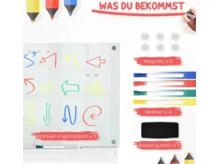 Vinsetto Whiteboard mit 4 Stifte 6 Magnete 1 Schwamm