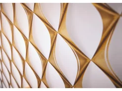 AS-Creation Vliestapete 3D Design Glänzend Leicht Strukturiert Gold Weiß FSC®