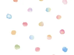 AS-Creation Vliestapete Tapete mit Punkten Kinderzimmertapete Bunt Weiß FSC®