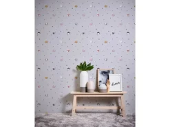 AS-Creation Vliestapete Tapete mit Tieren Kinderzimmertapete Grau Weiß FSC®