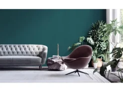 Discount AS-Creation Vliestapete Uni Matt Leicht Strukturiert Blaugrün FSC®