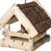Discount Vogelfutterhäuschen Reisigdach 19 cm x 19 cm