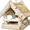 Vogelfutterhäuschen Strohdach 19 cm x 19 cm