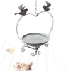 Vogeltränke Hängend Herz Metall 59 cm