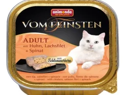 New Animonda Vom Feinsten Katzen-Nassfutter Adult Huhn und Lachsfilet und Spinat 100 g
