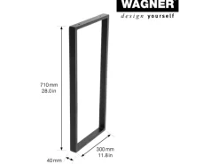 Wagner design yourself Wagner Designrahmen 710 mm x 300 mm Schwarz