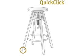 Wagner design yourself Wagner Filzgleiter 12-teilig QuickClick Ultrasoft Slim Ø 25 mm Schwarz-Grau