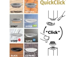 Wagner design yourself Wagner Filzgleiter 12-teilig QuickClick Ultrasoft Slim Ø 25 mm Schwarz-Grau