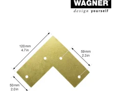 Hot Wagner design yourself Wagner Möbelbein Hairpin Länge 200 mm Pearl Gold