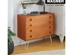 Online Wagner design yourself Wagner Möbelbein Hairpin Länge 200 mm Light Grey