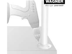 Clearance Wagner design yourself Wagner Möbelbein Industrial Pipe Ø 32,5 mm Länge 100 mm Schwarz