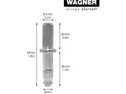 Wagner design yourself Wagner Riffelstift 58 mm 2 Stück