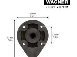 Discount Wagner design yourself Wagner Sockelverstellfuß Justierbar L 115-185 mm Schwarz 4 Stück