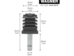 Outlet Wagner design yourself Wagner Stift & Vierkanthülse 2 Stück