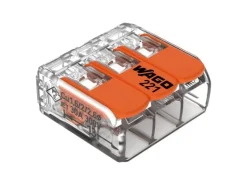 Wago Hebelklemme Ø 0,5 - 6 mm² 3-polig 5 Stück