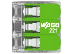 Clearance Wago Verbindungsklemme 221-423 mit Hebeln 3 Leiter 12 Stück